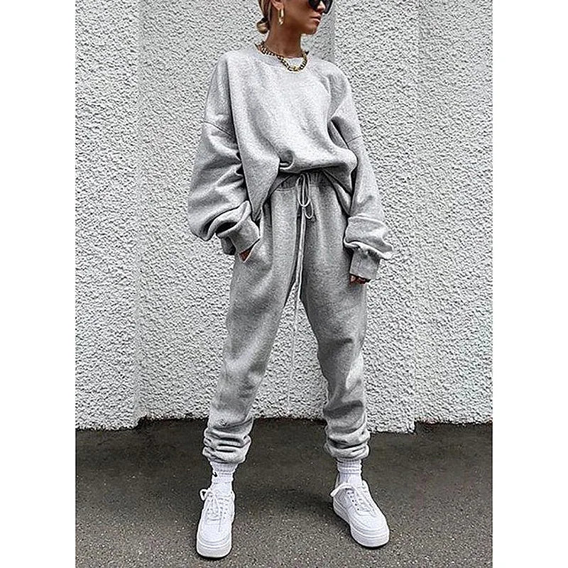 Ensemble oversize femme – Sweat à capuche & pantalon jogging - nura-chic