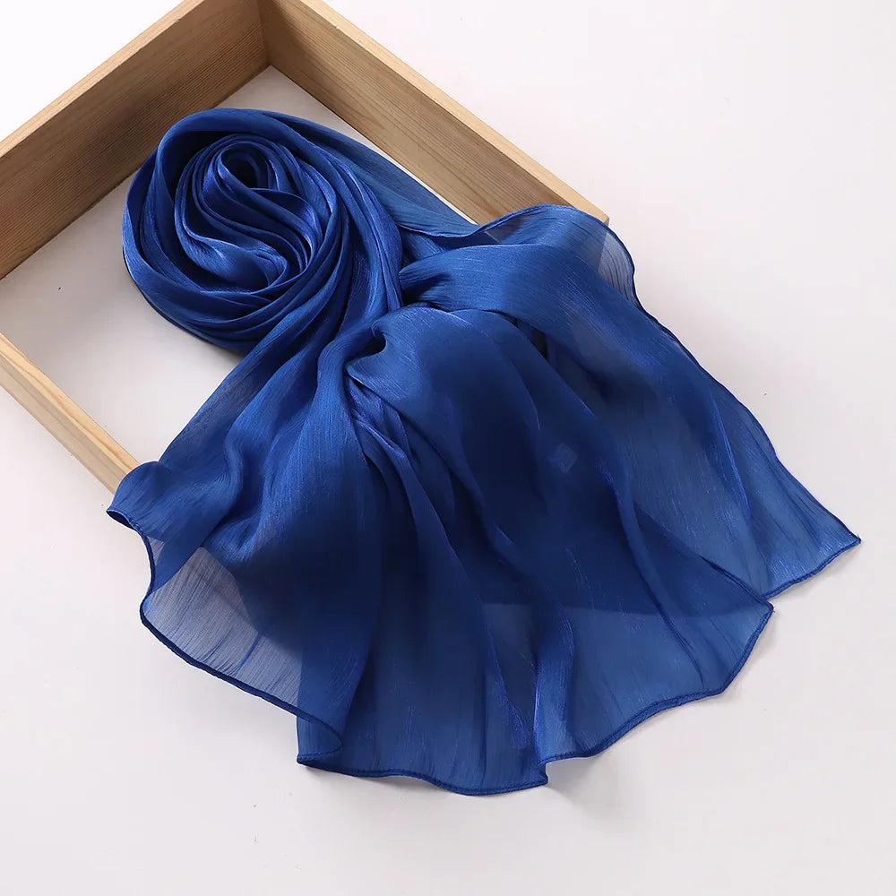 Hijab en Soie Médine Brillant – Satiné Élégant | Nura Chic - nura-chic