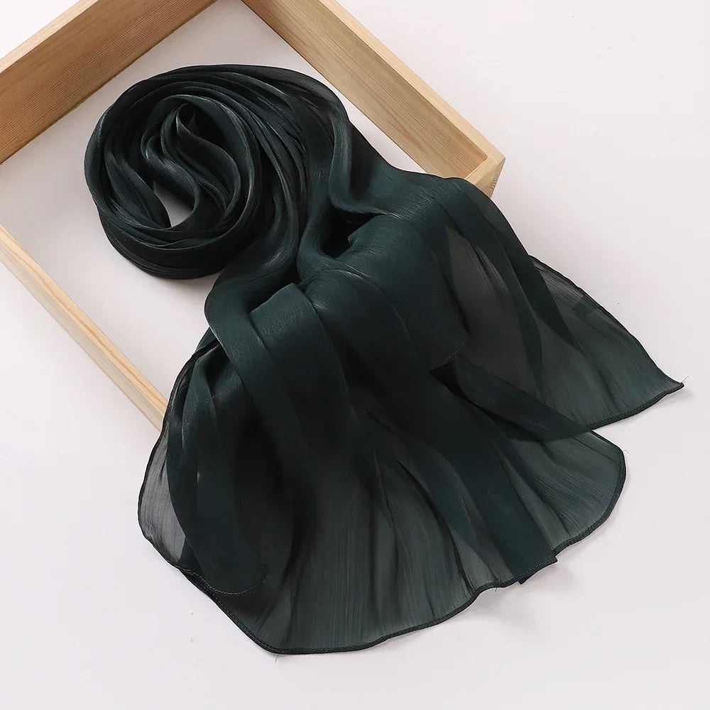 Hijab en Soie Médine Brillant – Satiné Élégant | Nura Chic - nura-chic